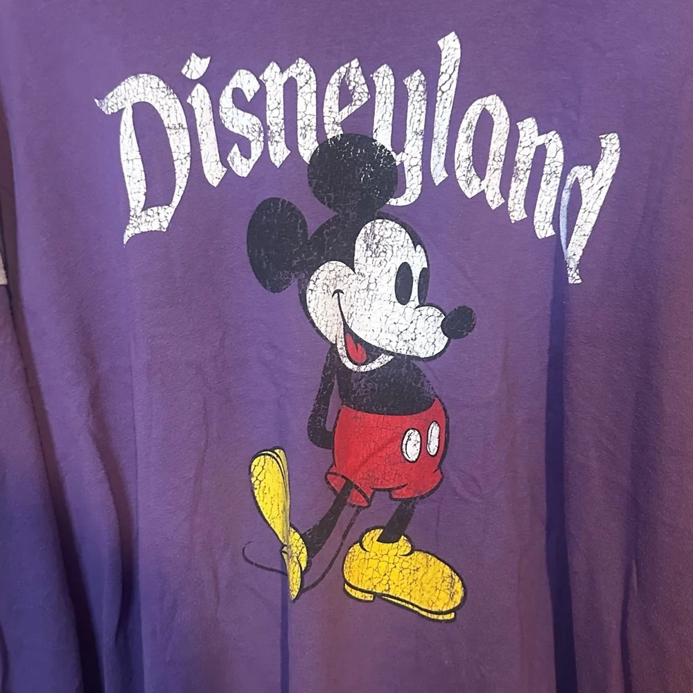 Disneyland 3x Purple Mickey Mouse Long-Sleeve Top - Picture 6 of 7